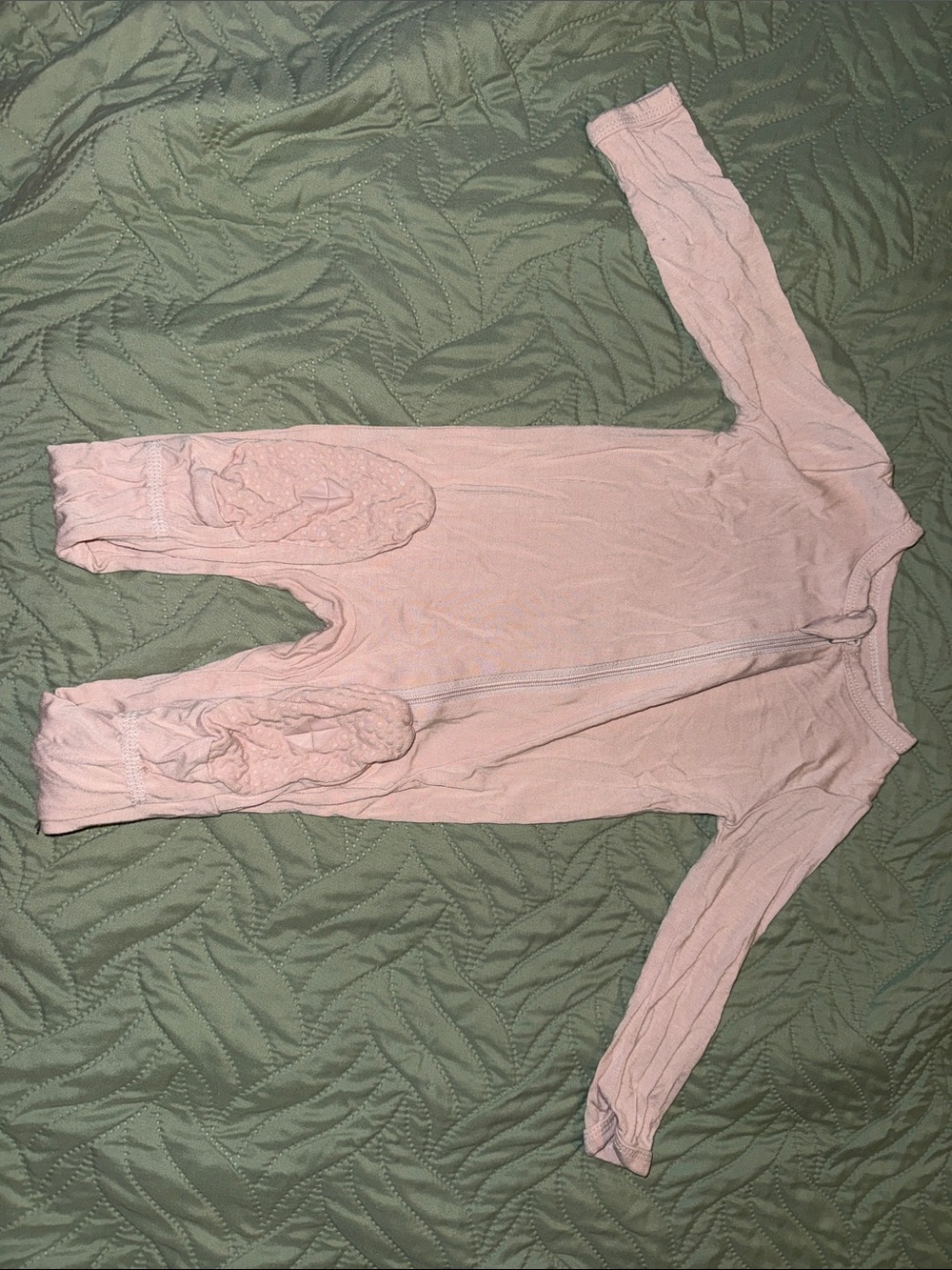 Kyte BABY Soft Pink Footed Zippered One-Piece Pajama